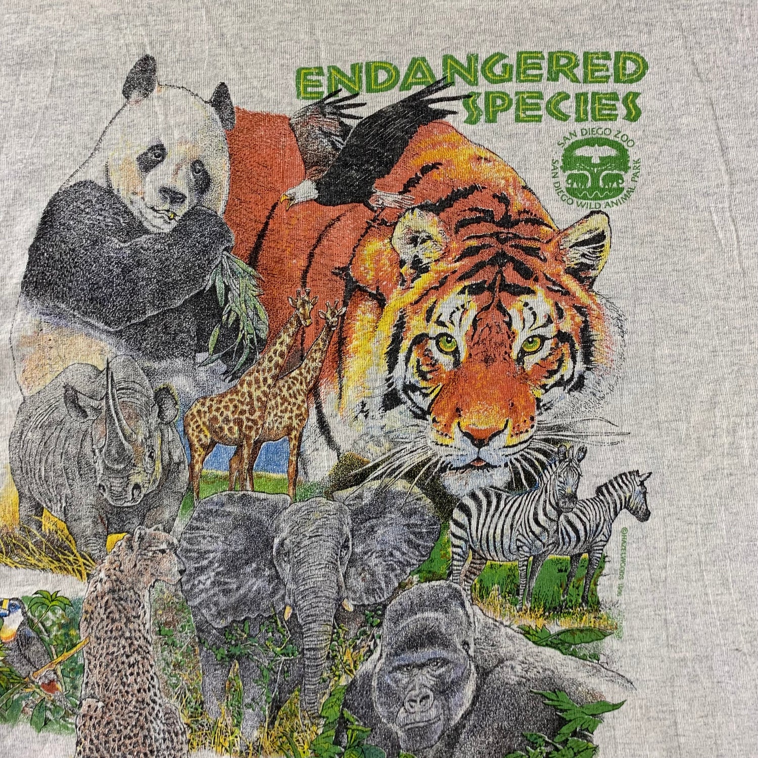 Vintage 1996 Endangered Species T-shirt size XXL