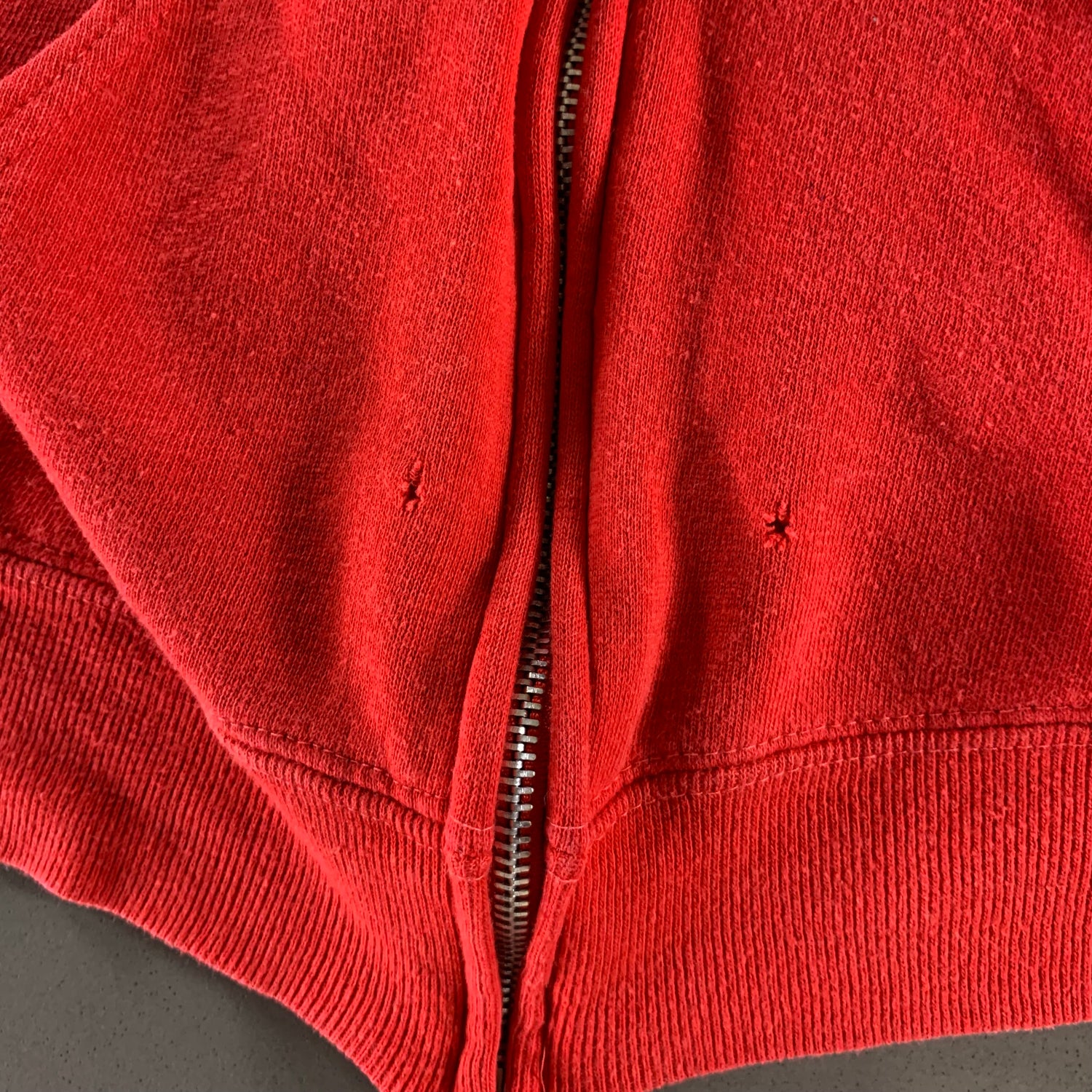 Vintage 1980s Zip Up Hooded Sweatshirt size Large