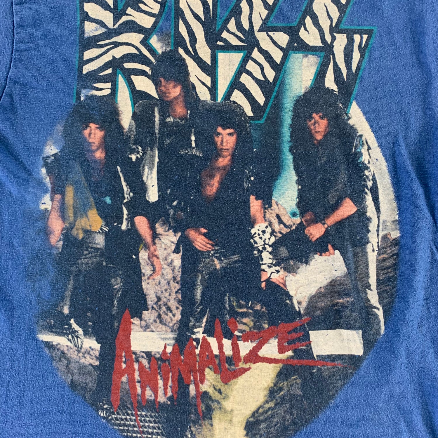 Vintage 1985 Kiss T-shirt size Large