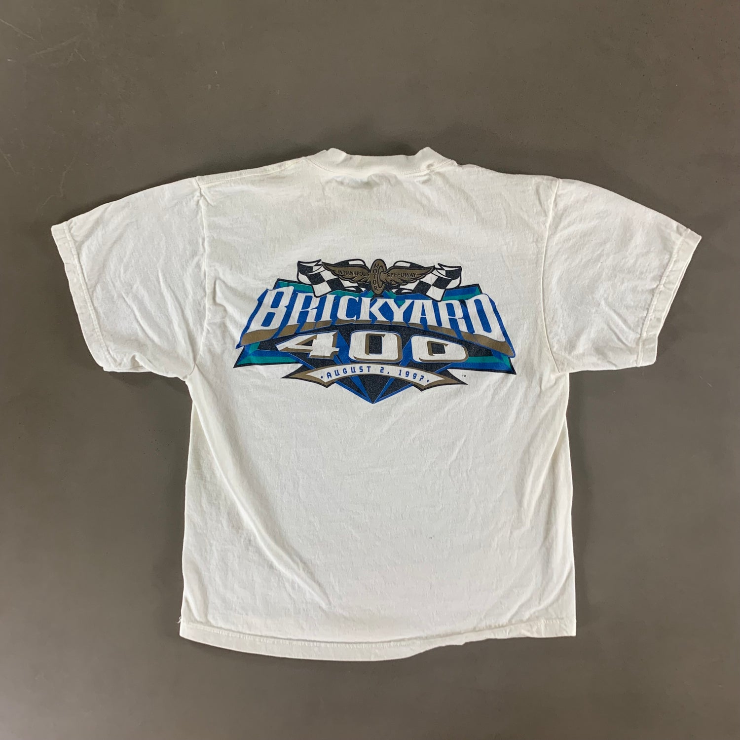 Vintage 1997 Brickyard 400 T-shirt size Medium
