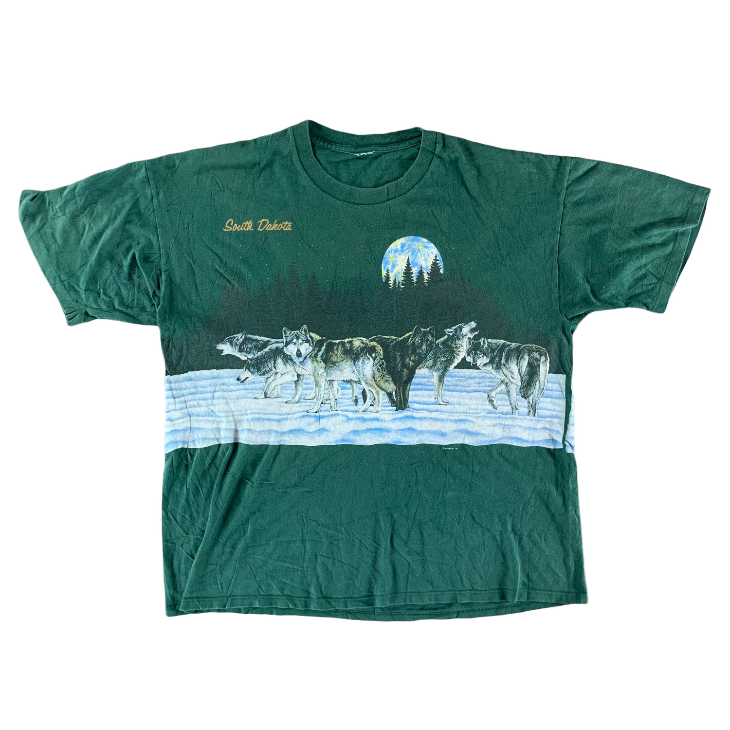 Vintage 1991 Wolf T-shirt size XL