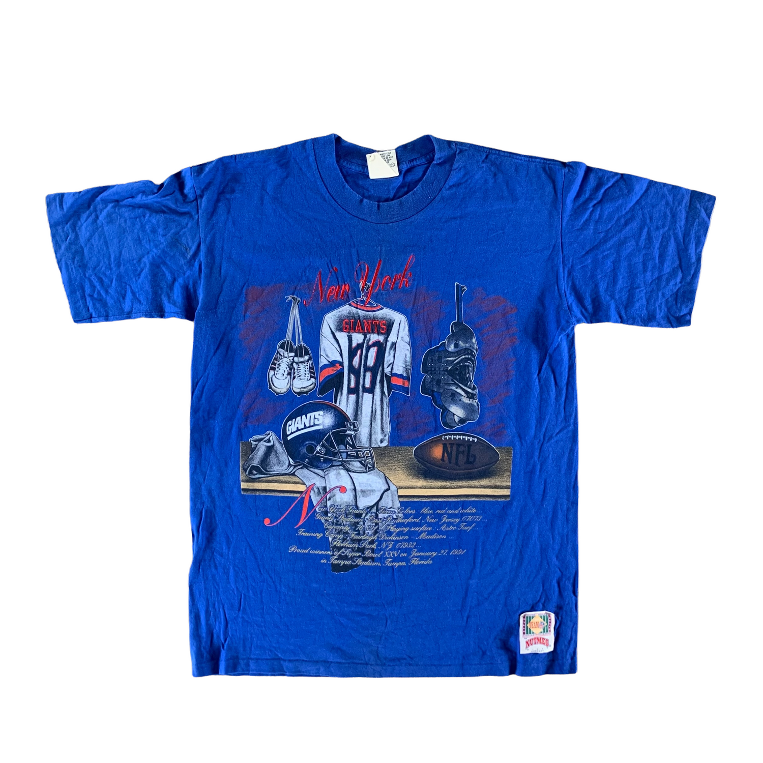 Vintage 1991 New York Giants T-shirt size Large