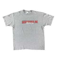 Vintage 1990s University of Nebraska Grey T-shirt size 2XL