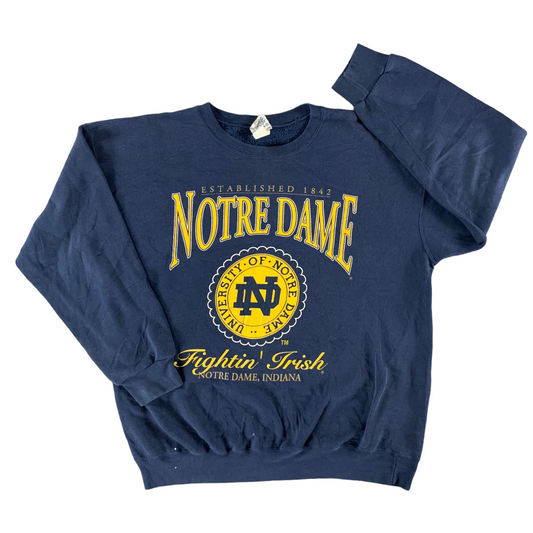 Vintage 1990s University of Notre Dame Sweatshirt size XL